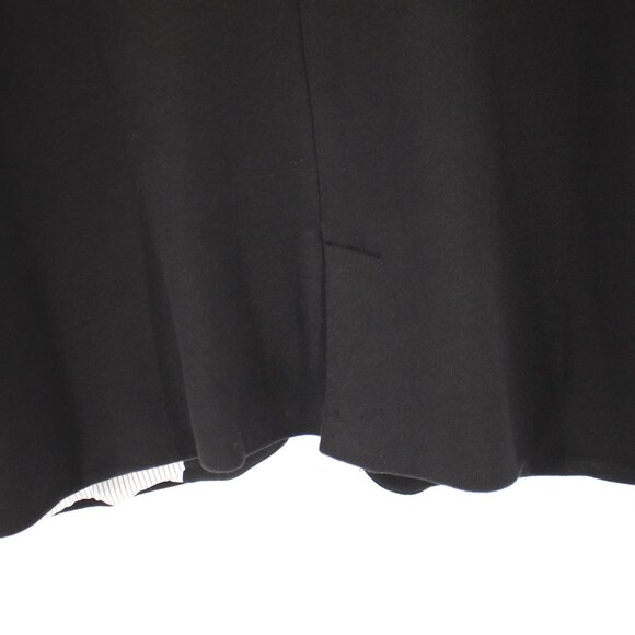 NWT Gibson Blazer Women's large Notch Collar One Button Black Cotton Blend work - Picture 4 of 12